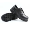 Import black leather steel toe cap oil water resistant service shoes pakistan construction safety equipment for workers